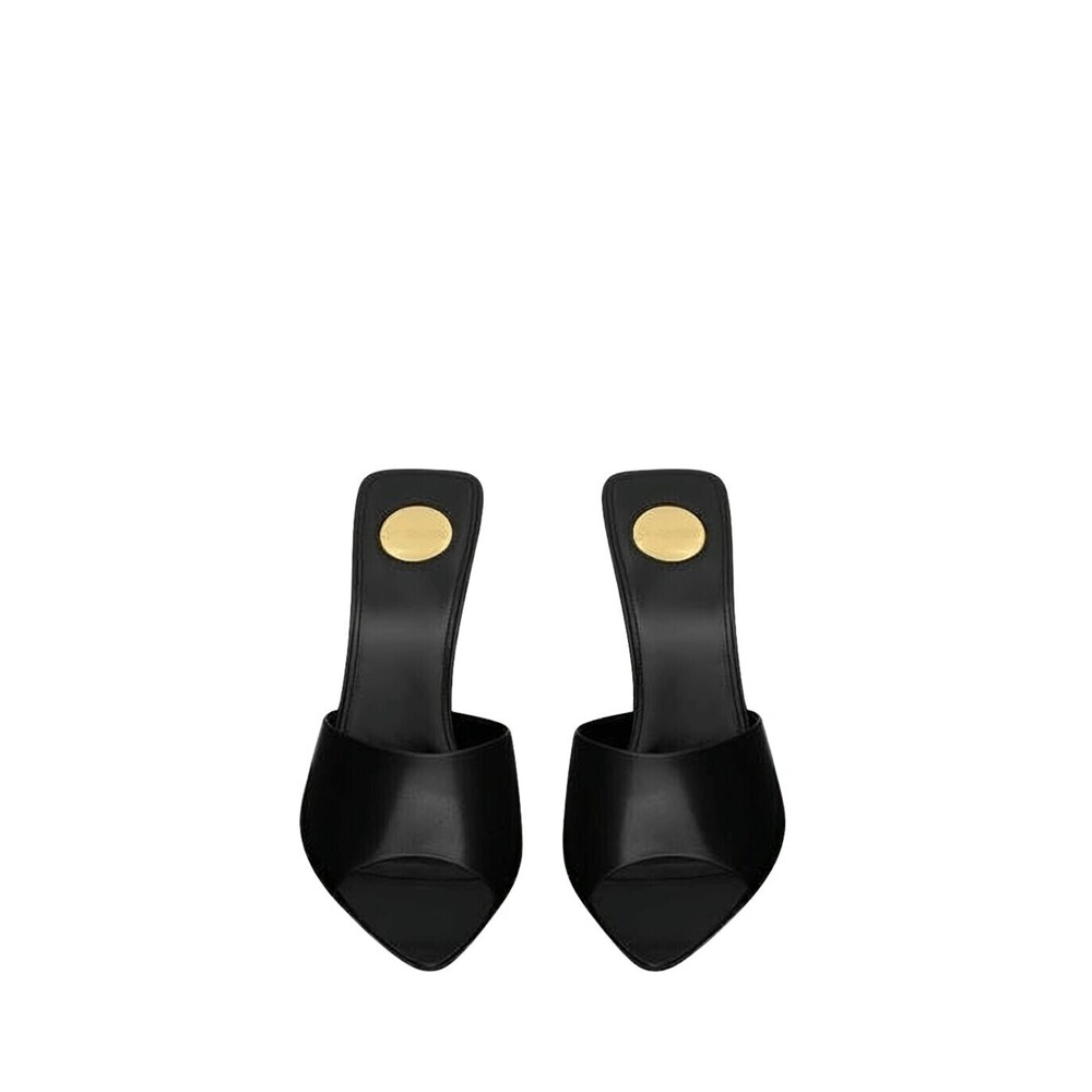 SAINT LAURENT High-Heeled Mules with Pointed Toe - Picture 3 of 3